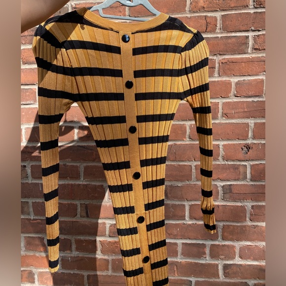 Zara Striped Long Sleeve Dress - Picture 3 of 4